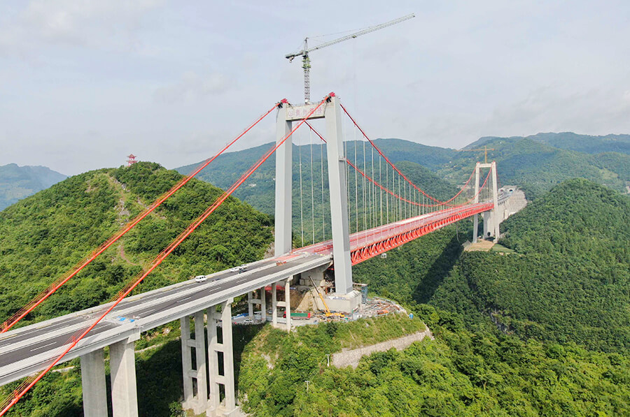 湄石高速公路烏江河閃渡特大橋